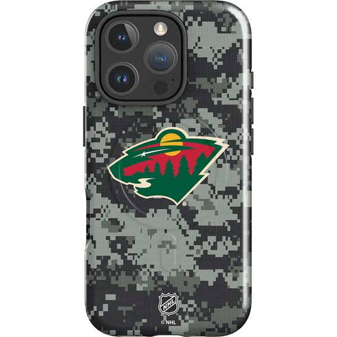 NHL Minnesota Wild Camo iPhone 16 Pro Magsafe Impact Case