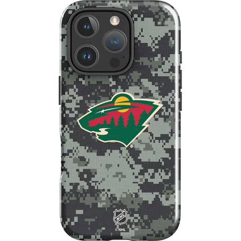 NHL Minnesota Wild Camo iPhone 16 Pro Max Impact Case