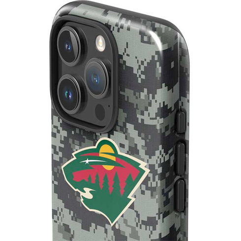 NHL Minnesota Wild Camo iPhone 16 Pro Max Impact Case