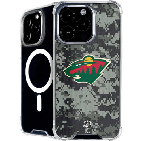 NHL Minnesota Wild Camo iPhone 16 Pro Max MagSafe Case