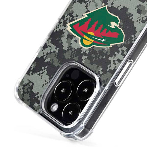 NHL Minnesota Wild Camo iPhone 16 Pro Max MagSafe Case