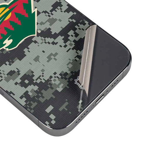 NHL Minnesota Wild Camo iPhone 16 Pro Max Skin