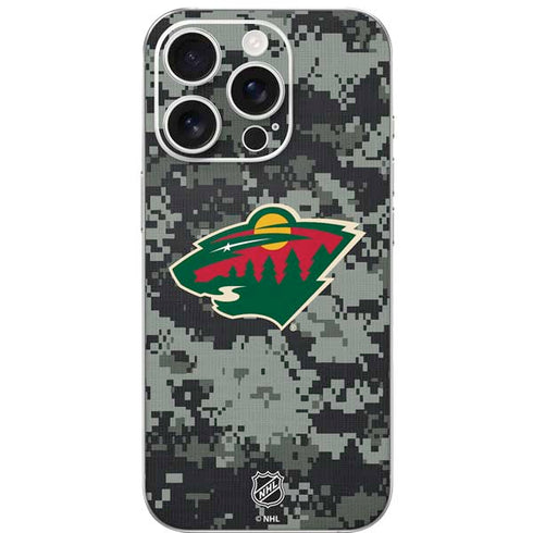 NHL Minnesota Wild Camo iPhone 16 Pro Skin