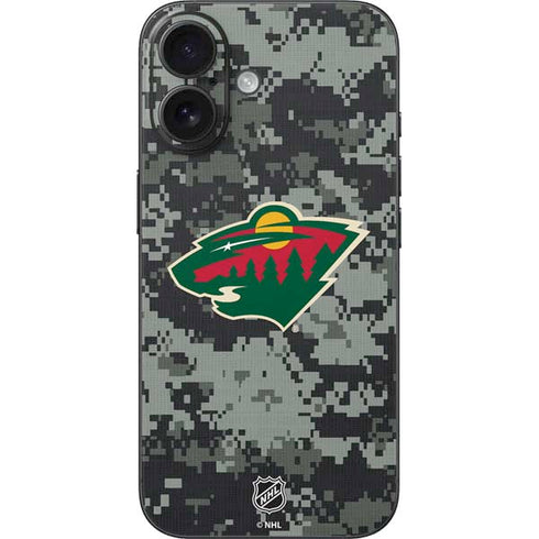 NHL Minnesota Wild Camo iPhone 16 Skin
