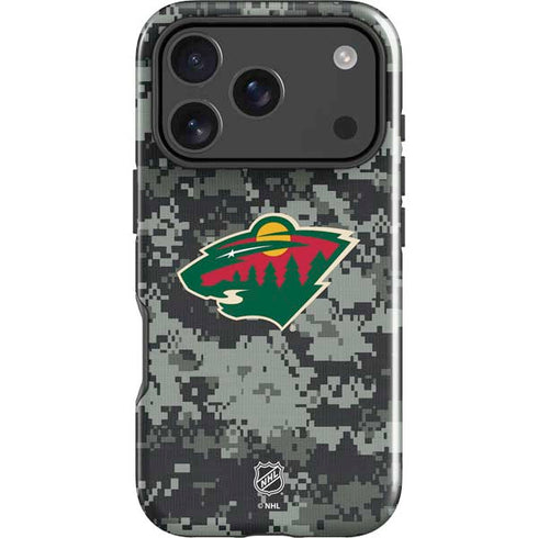 NHL Minnesota Wild Camo iPhone 18 Pro Impact Case