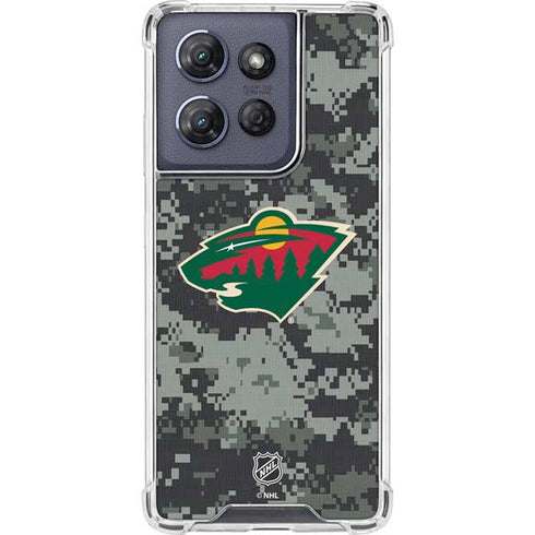 NHL Minnesota Wild Camo Moto G Play 5G (2025) Clear Case