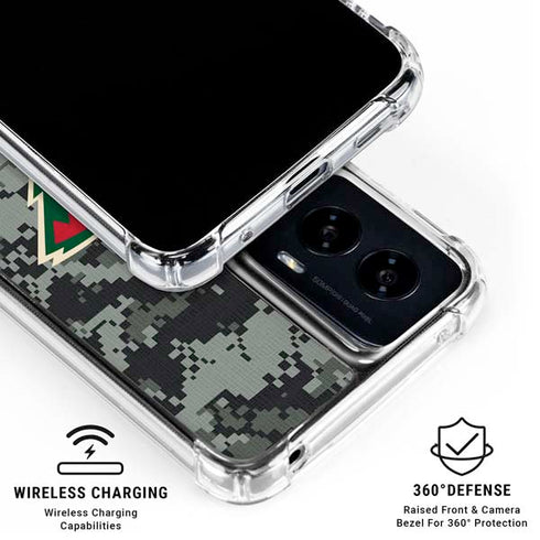 NHL Minnesota Wild Camo Moto G Power 5G (2024) Clear Case