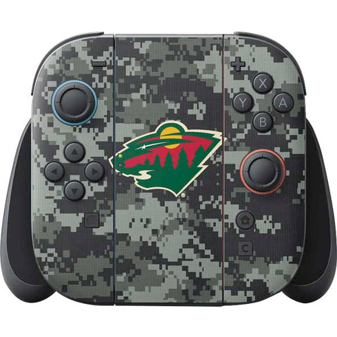 NHL Minnesota Wild Camo Nintendo Skins