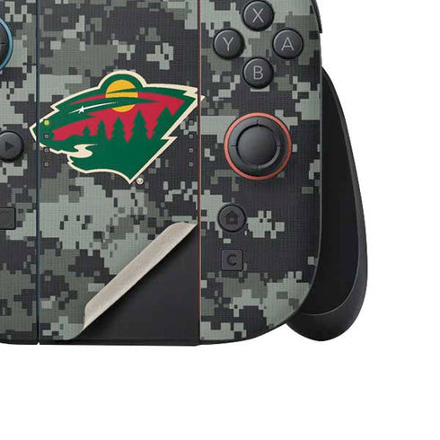 NHL Minnesota Wild Camo Nintendo Switch 2 (2025) Joy-Con Controller Skin