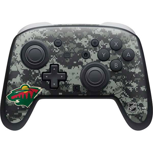 NHL Minnesota Wild Camo Nintendo Skins