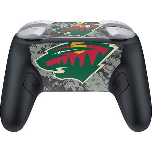 NHL Minnesota Wild Camo Nintendo Switch 2 (2025) Pro Controller Skin