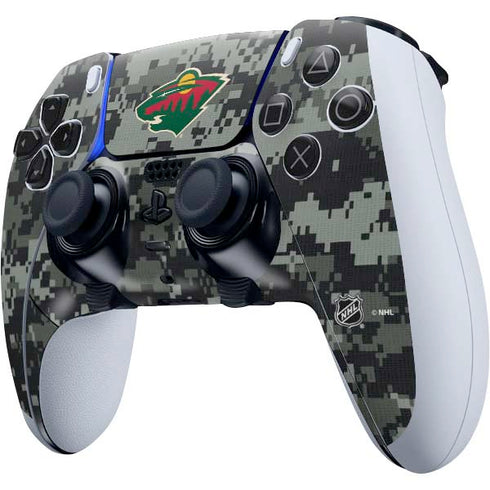 NHL Minnesota Wild Camo PS5 DualSense Edge Pro Controller Skin