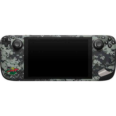 NHL Minnesota Wild Camo Steam Deck Handheld Gaming Computer Skin