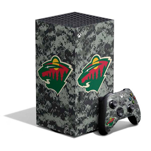 NHL Minnesota Wild Camo XBox Series X Digital Edition Bundle Skin
