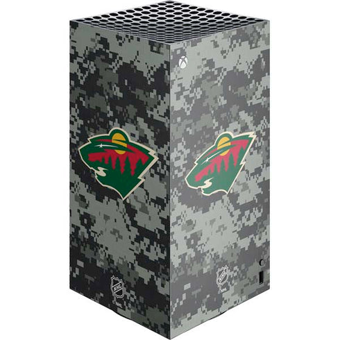 NHL Minnesota Wild Camo XBox Series X Digital Edition Console Skin