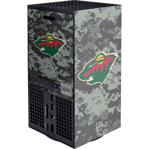 NHL Minnesota Wild Camo XBox Series X Digital Edition Console Skin