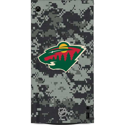 NHL Minnesota Wild Camo XBox Series X Digital Edition Console Skin
