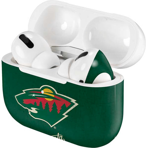NHL Minnesota Wild Distressed AirPods Skins