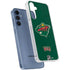 NHL Minnesota Wild Distressed Galaxy A35 5G Clear Case