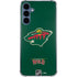 NHL Minnesota Wild Distressed Galaxy A55 5G Clear Case