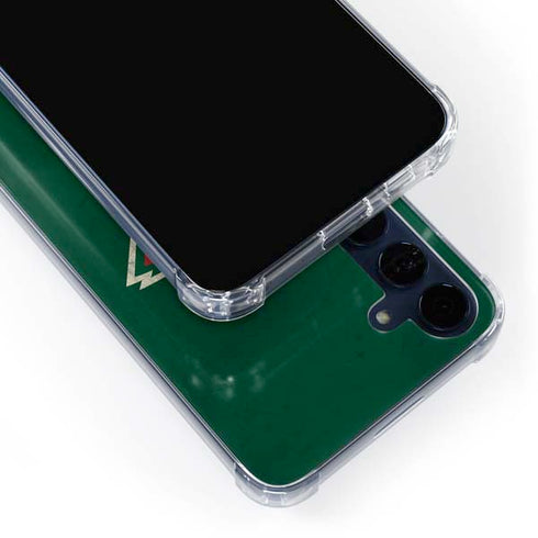 NHL Minnesota Wild Distressed Galaxy A55 5G Clear Case
