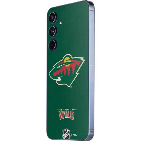 NHL Minnesota Wild Distressed Galaxy A55 5G Skin