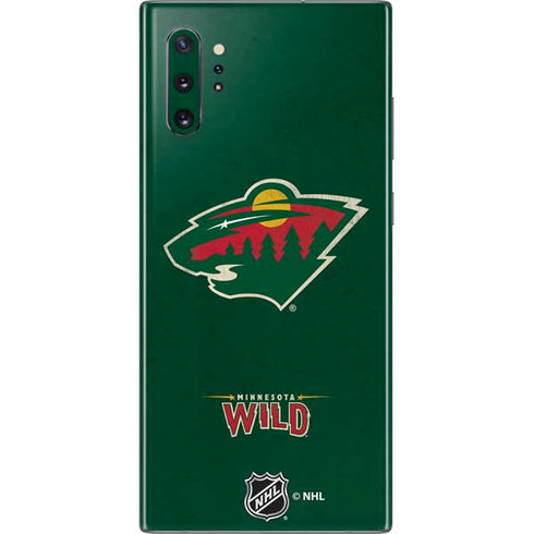 NHL Minnesota Wild Distressed Galaxy Note 10 Plus Skin