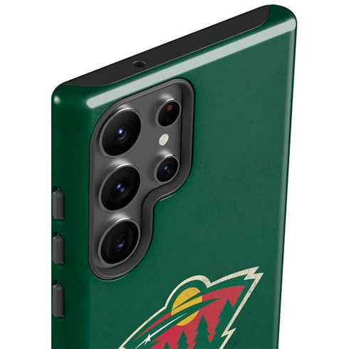 NHL Minnesota Wild Distressed Galaxy S23 Ultra Pro Case