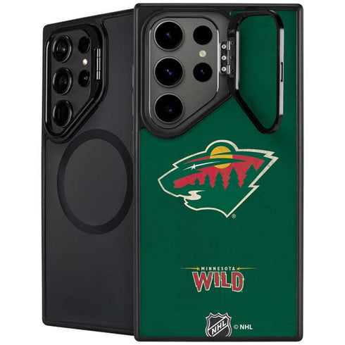 NHL Minnesota Wild Distressed Galaxy S25 Ultra Kickstand Case