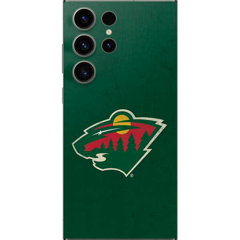 NHL Minnesota Wild Distressed Galaxy S24 Ultra Skin