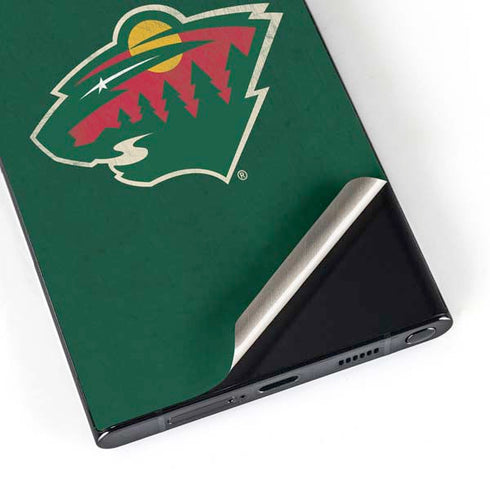 NHL Minnesota Wild Distressed Galaxy S25 Ultra Skin