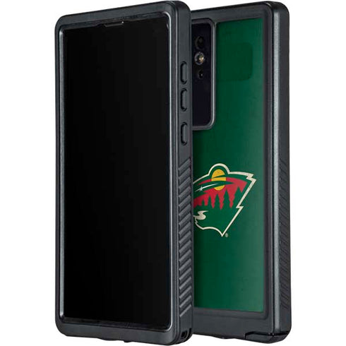 NHL Minnesota Wild Distressed Galaxy S24 Ultra Waterproof Case