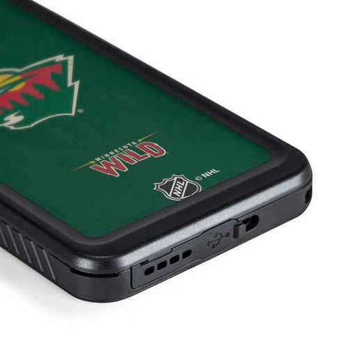 NHL Minnesota Wild Distressed Galaxy S24 Waterproof Case