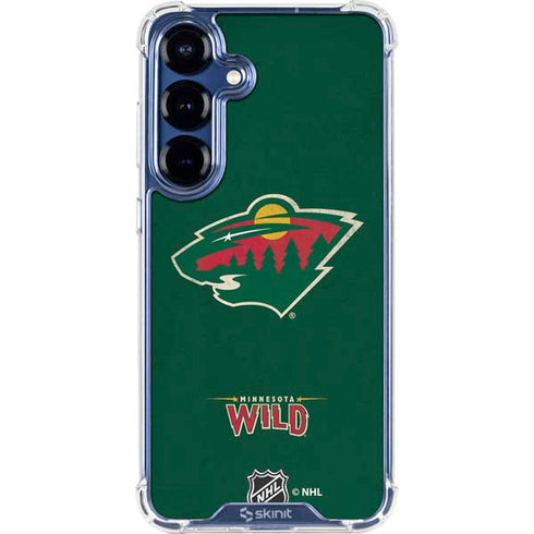 NHL Minnesota Wild Distressed Galaxy S25 Clear Case