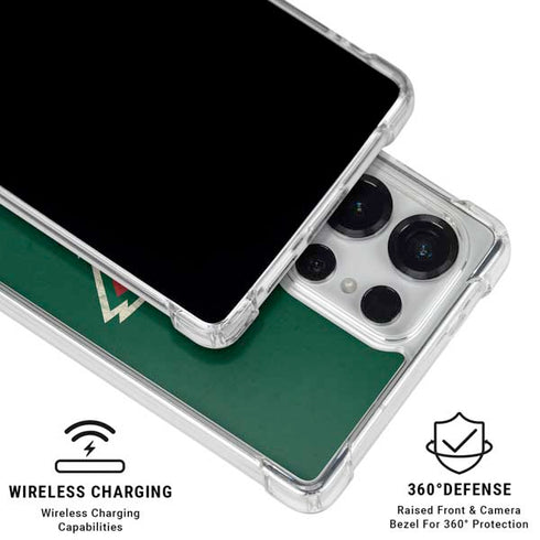 NHL Minnesota Wild Distressed Galaxy S26 Ultra Clear Case