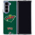 NHL Minnesota Wild Distressed Galaxy Z Fold5 5G Clear Case