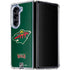 NHL Minnesota Wild Distressed Galaxy Z Fold5 5G Clear Case