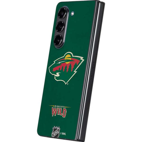 NHL Minnesota Wild Distressed Galaxy Z Fold5 5G Skin