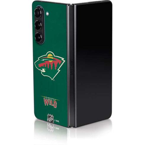 NHL Minnesota Wild Distressed Galaxy Z Fold5 5G Skin