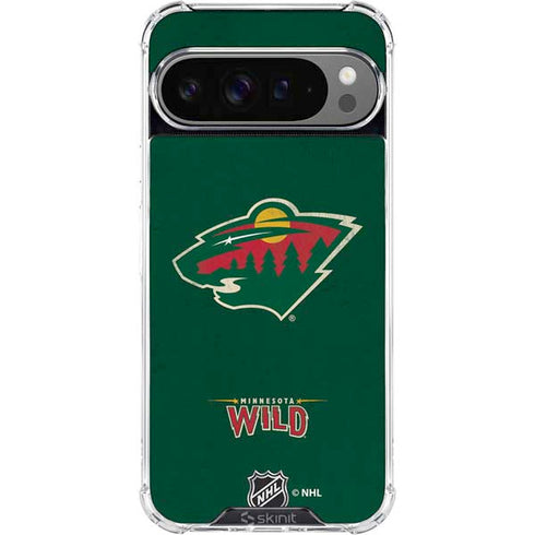 NHL Minnesota Wild Distressed Google Pixel 10 Pro XL Clear Case
