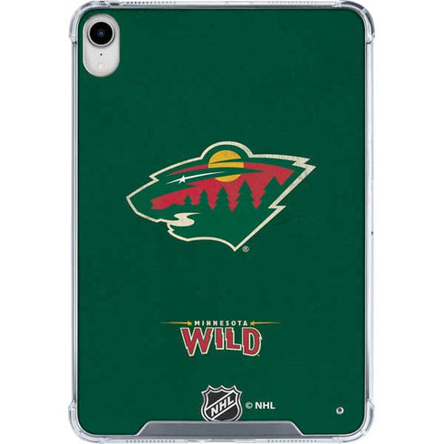 NHL Minnesota Wild Distressed iPad 11th Gen (2025) Clear Case