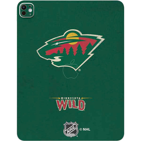 NHL Minnesota Wild Distressed iPad Pro 13in M4 (2024) Skin
