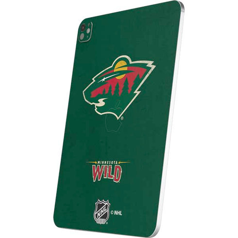 NHL Minnesota Wild Distressed iPad Pro 13in M4 (2024) Skin