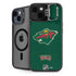 NHL Minnesota Wild Distressed iPhone 15 Kickstand Case