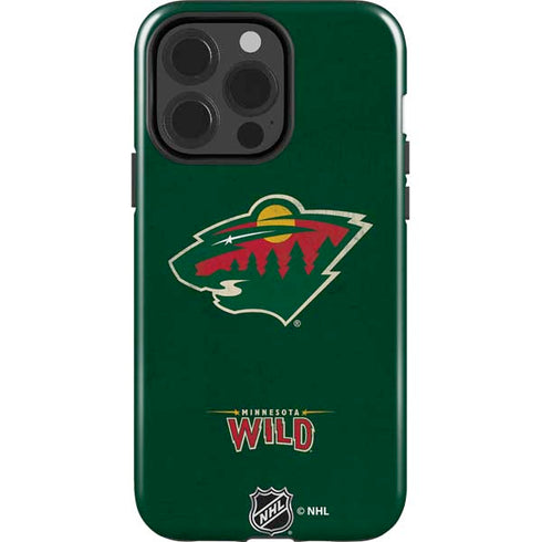 NHL Minnesota Wild Distressed iPhone 15 Pro Impact Case