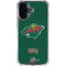 NHL Minnesota Wild Distressed iPhone 16 Clear Case