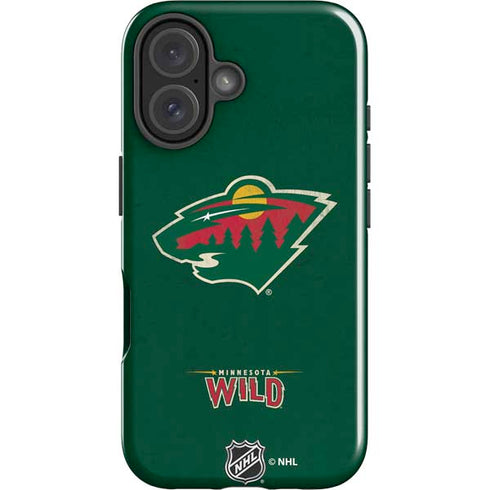 NHL Minnesota Wild Distressed iPhone 16 Plus Impact Case