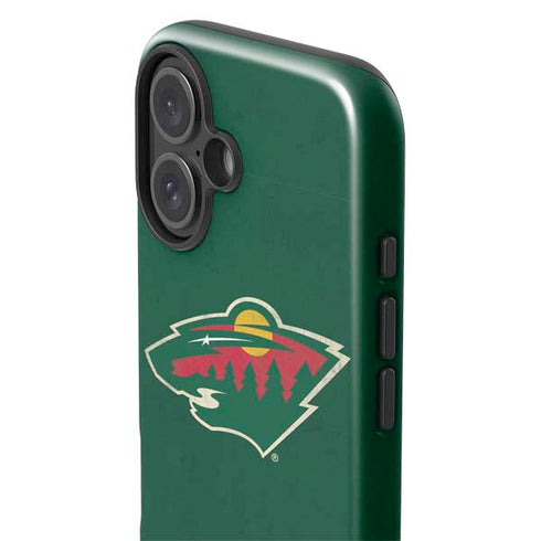 NHL Minnesota Wild Distressed iPhone 16 Plus Impact Case