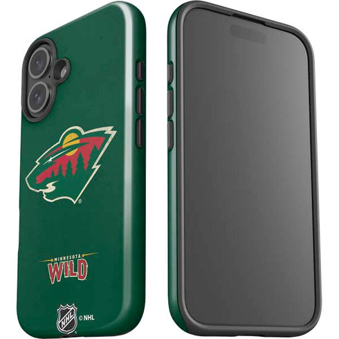 NHL Minnesota Wild Distressed iPhone 16 Plus Impact Case
