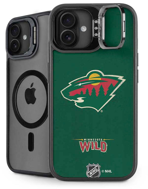 NHL Minnesota Wild Distressed iPhone 16 Plus Kickstand Case